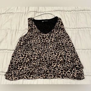 Cheetah print blouse